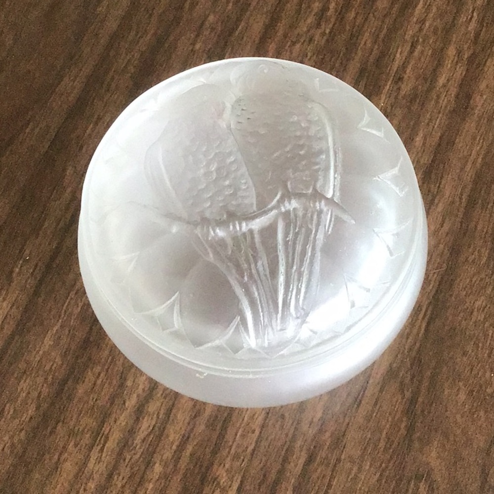 Vintage glass trinket bowl.